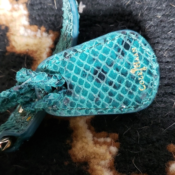 Cole Haan Green Python Crossbody - Picture 2 of 3